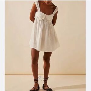 Free People White Mini Dress